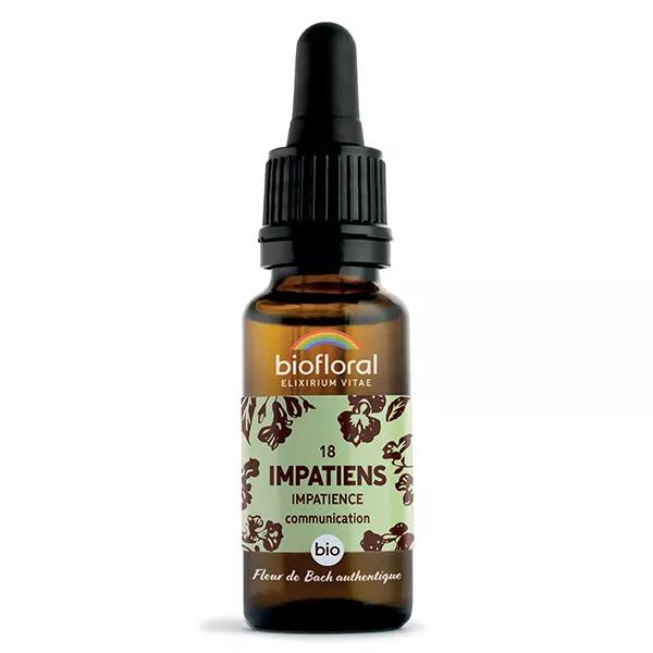 Biofloral Fleur De Bach 18 Impatiens Impatience Compte Gouttes Bio 20 ml