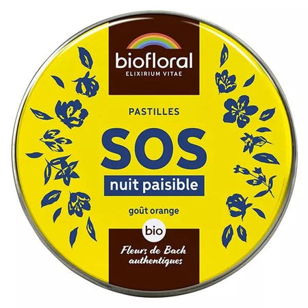 Biofloral Sos Secours Nuit Paisible Pastilles Bio 50 Gr