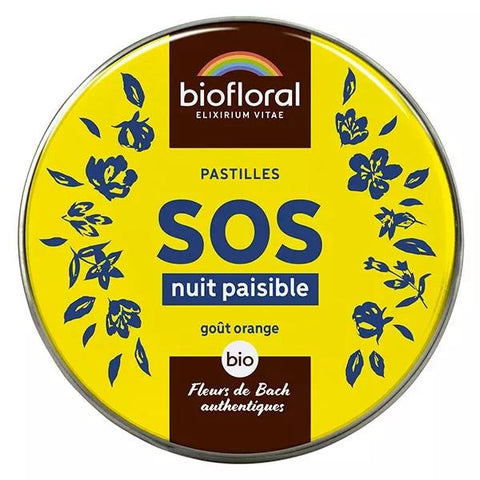 Biofloral Sos Secours Nuit Paisible Pastilles Bio 50 Gr