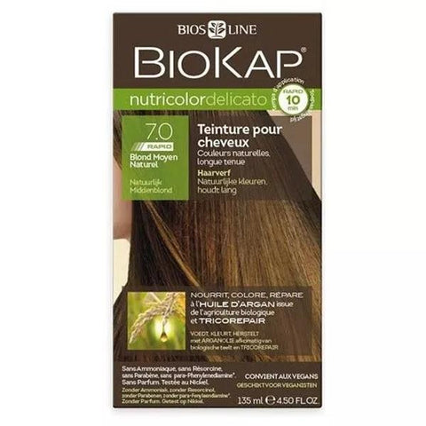 BioKap Delicato Rapid Haarfarbe Mittelblond natürlich (135 ml)