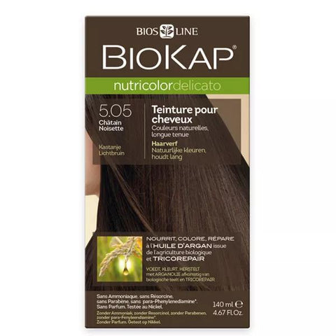 Biokap Nutricolor Delicato Haarfarbe 5.05 Haselnussbraun (140 ml)