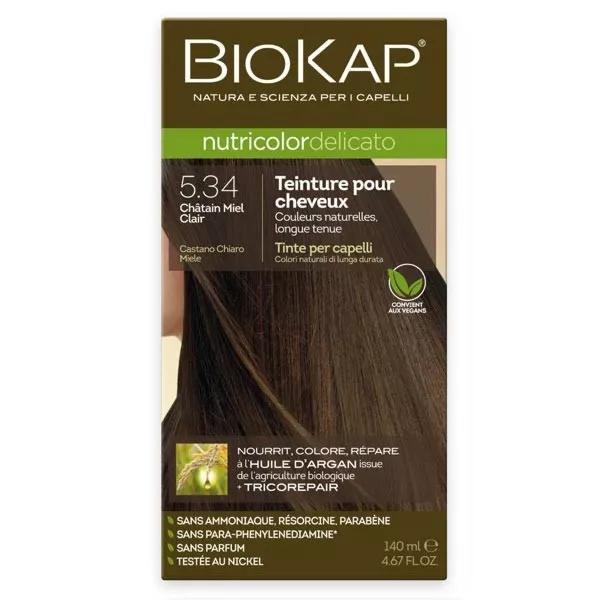 Biokap Nutricolor Delicato coloration 5.34 Châtain Miel Clair 140ml
