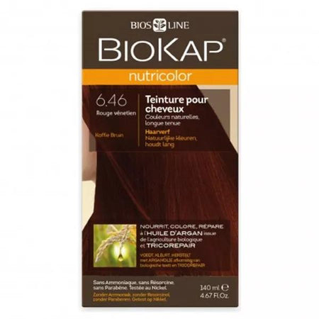 Biokap Nutricolor Coloration Cheveux 6.46 Rouge Vénitien (140 ml)