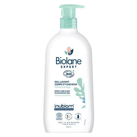 Biolane Expert Bio Waschgel für Körper und Haar für empfindliche Haut 500ml