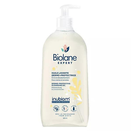 Biolane Expert Huile lavante dermo-protectrice Bébé Flacon pompe 500 ml