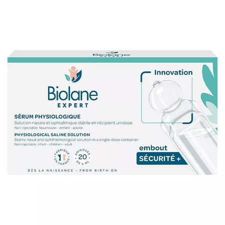 Biolane Expert Sérum Physiologique Solution nasale stérile 20 unidoses