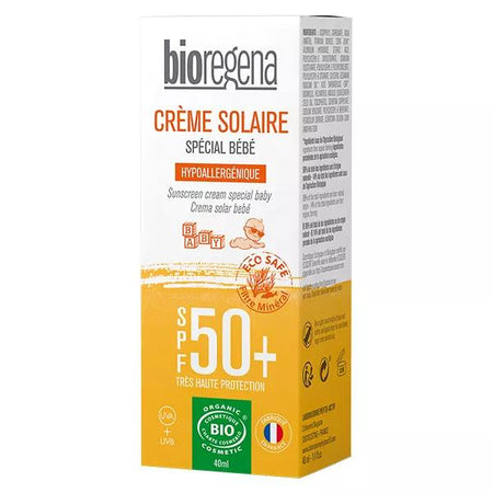 Bioregena Crème Solaire Bébé SPF50+ Bio 40ml