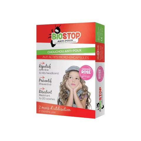 Biostop Chouchou Lice-Preventing Scrunchie Pink