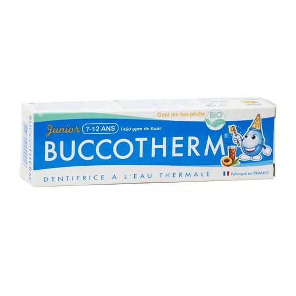 Buccotherm Dentifrice Enfant 7 à 12 ans Bio Goût Ice Tea Pêche 50ml