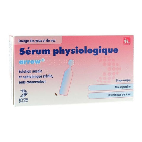 Arrow Sérum Physiologique 30 unidoses de 5mL