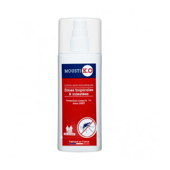 Mousti K.O Lotion anti-moustiques zones tropicales infestées (100 ml)
