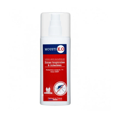 Mousti K.O Anti-Mückenlotion – Tropische & verseuchte Gebiete 100ml