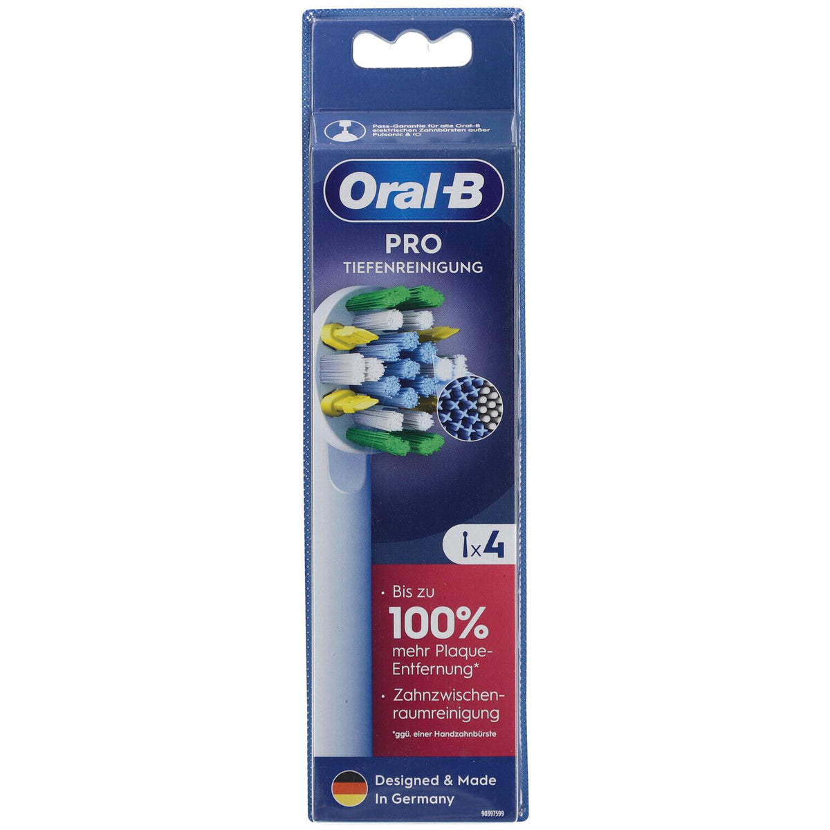 Oral-B brossettes Pro nettoyage en profondeur blanc (4 pièces)