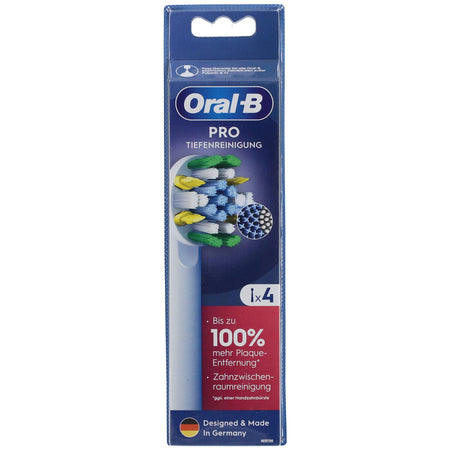 Oral-B brossettes Pro nettoyage en profondeur blanc (4 pièces)