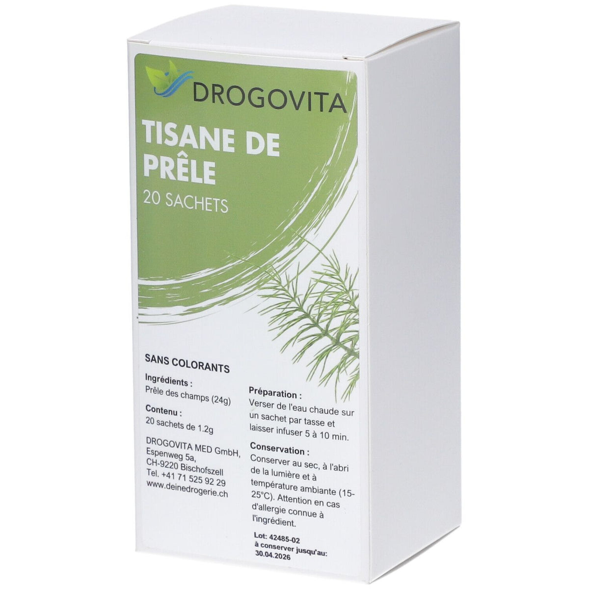 Drogovita Tisane de prêle (20x1,2 g)