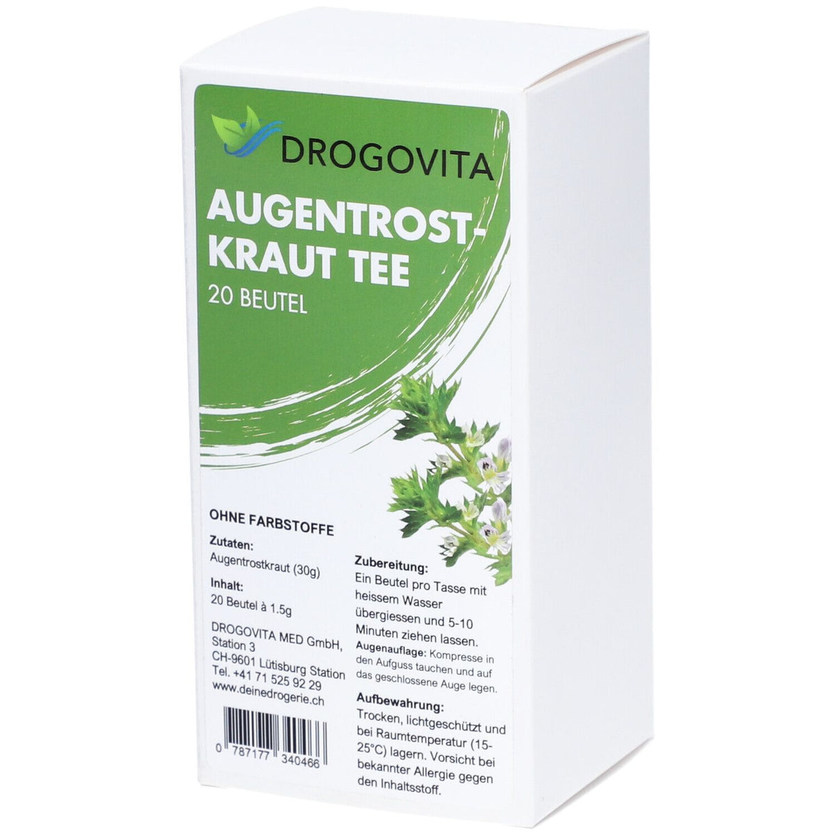 Drogovita Tisane d'euphraise (20 sachets)
