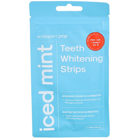 Smilepen® Pop bandes de blanchiment des dents menthe glacée (7x2 pièces)