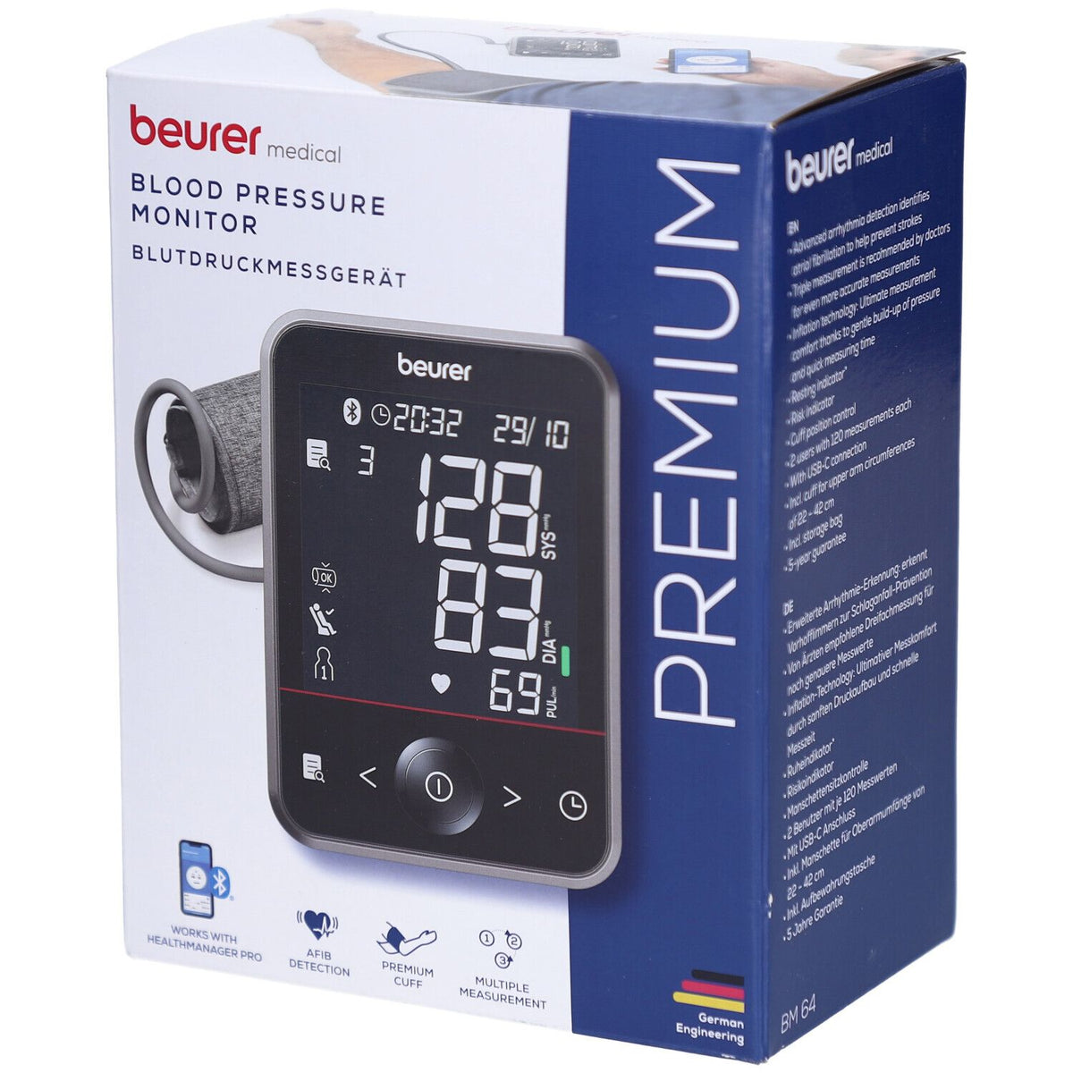 beurer BM 64 tensiomètre de bras Bluetooth 22-42 cm