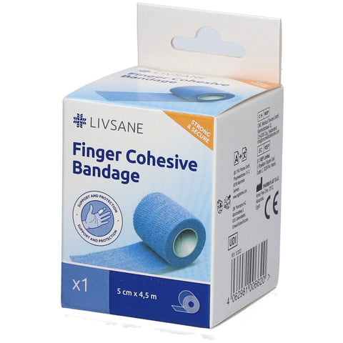 LIVSANE Pansements pour les doigts 5 cm x 4,5 m adhésif