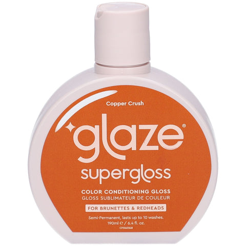 Glaze Supergloss Copper Crush Copper Color Gloss Treatment Red/Brunettes (190 ml)