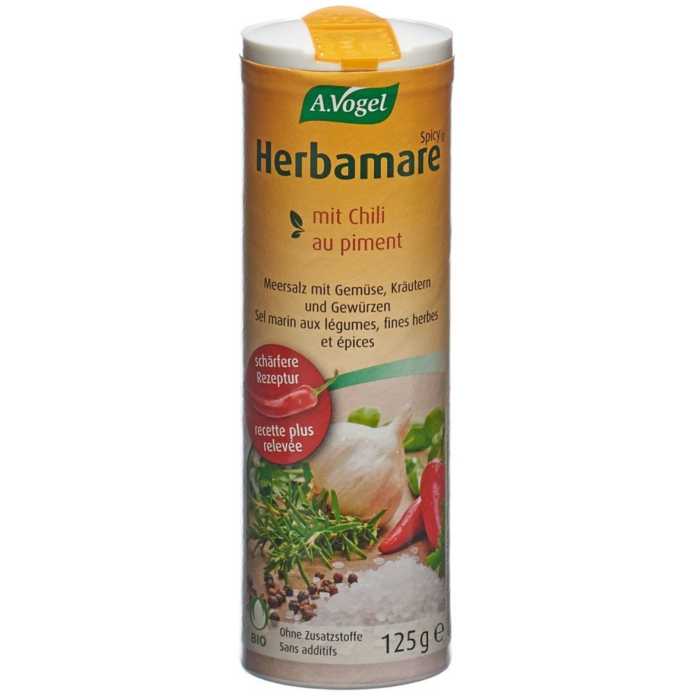 A.Vogel Herbamare sel marin aux légumes et au piment bio (125 g)