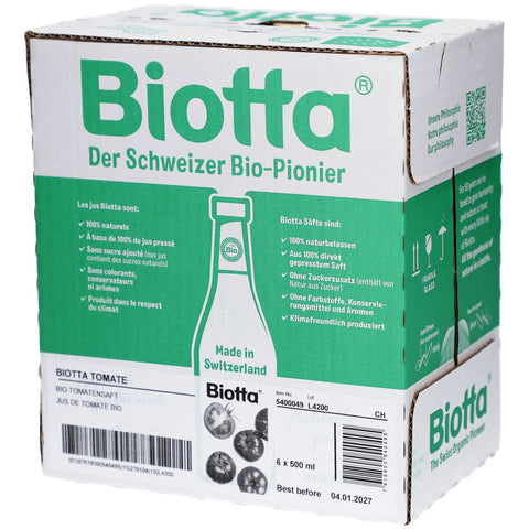 Biotta® Jus de tomate bio (6 pièces)