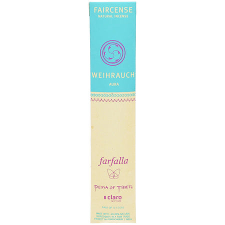 Farfalla encens / Aura, Faircense bâtonnets d’encens bio (10 pièces)