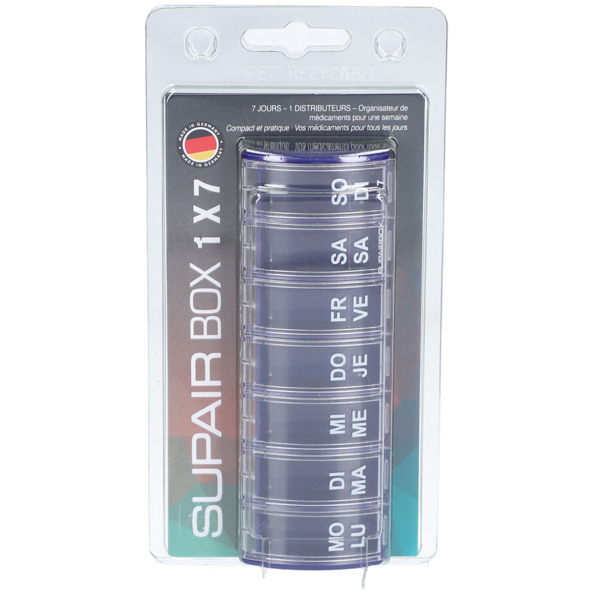 SUPERBOX Semainier Bleu (1 pièce)