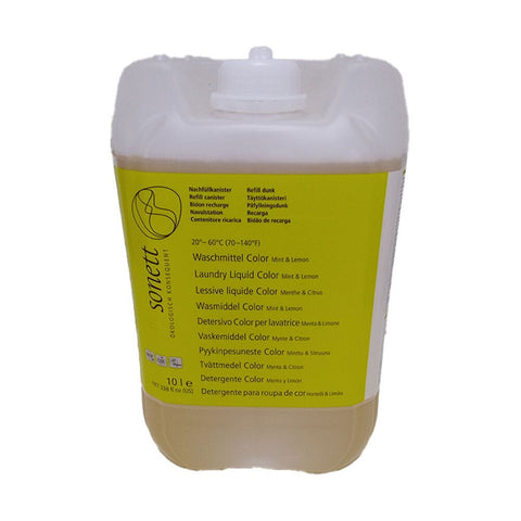 Sonett Flüssiges Waschmittel Color Minze Zitrone Enzymfrei (10 l)
