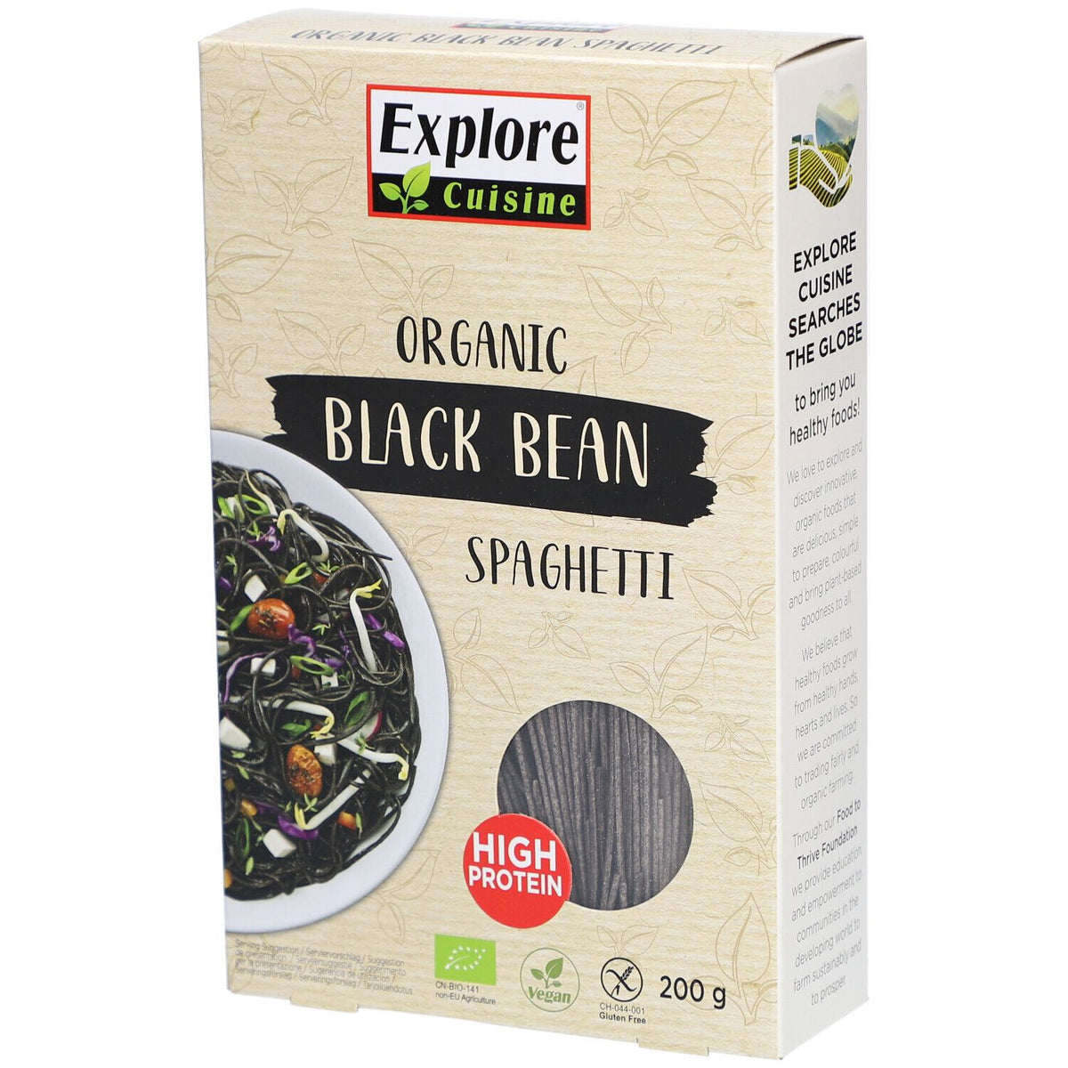 Explore Cuisine Spaghetti aux haricots noirs, Bio UE