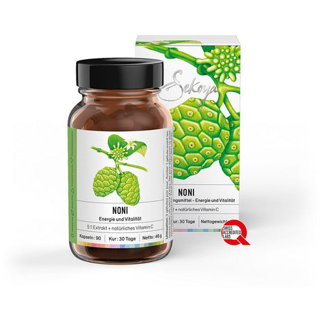 Sekoya Swiss Noni extrait 5:1 avec vitamine C (90 gélules)