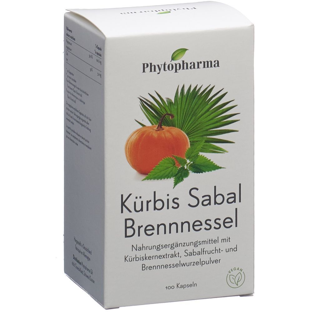 PHYTOPHARMA Courge Sabal Ortie — 100 gélules