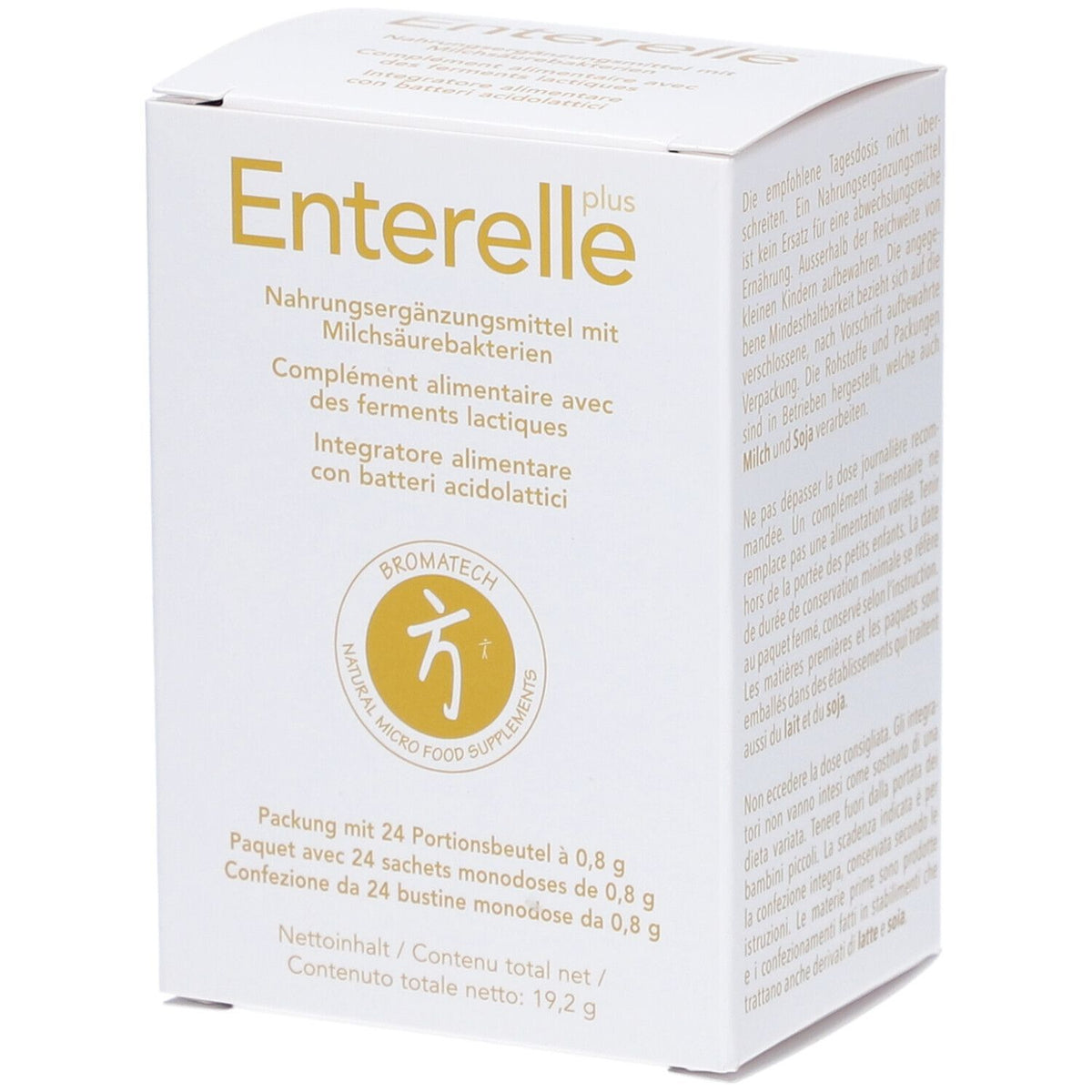 BROMATECH Enterelle Plus - Complément alimentaire avec des ferments lactiques — 0,8 g