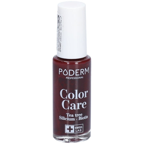 PODERM Color Care Tea Tree vernis à ongles N° 437 Rouge Noir (8 ml)