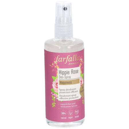 FARFALLA Hippie rose Happiness Spray déodorant protection efficace — 100 ml