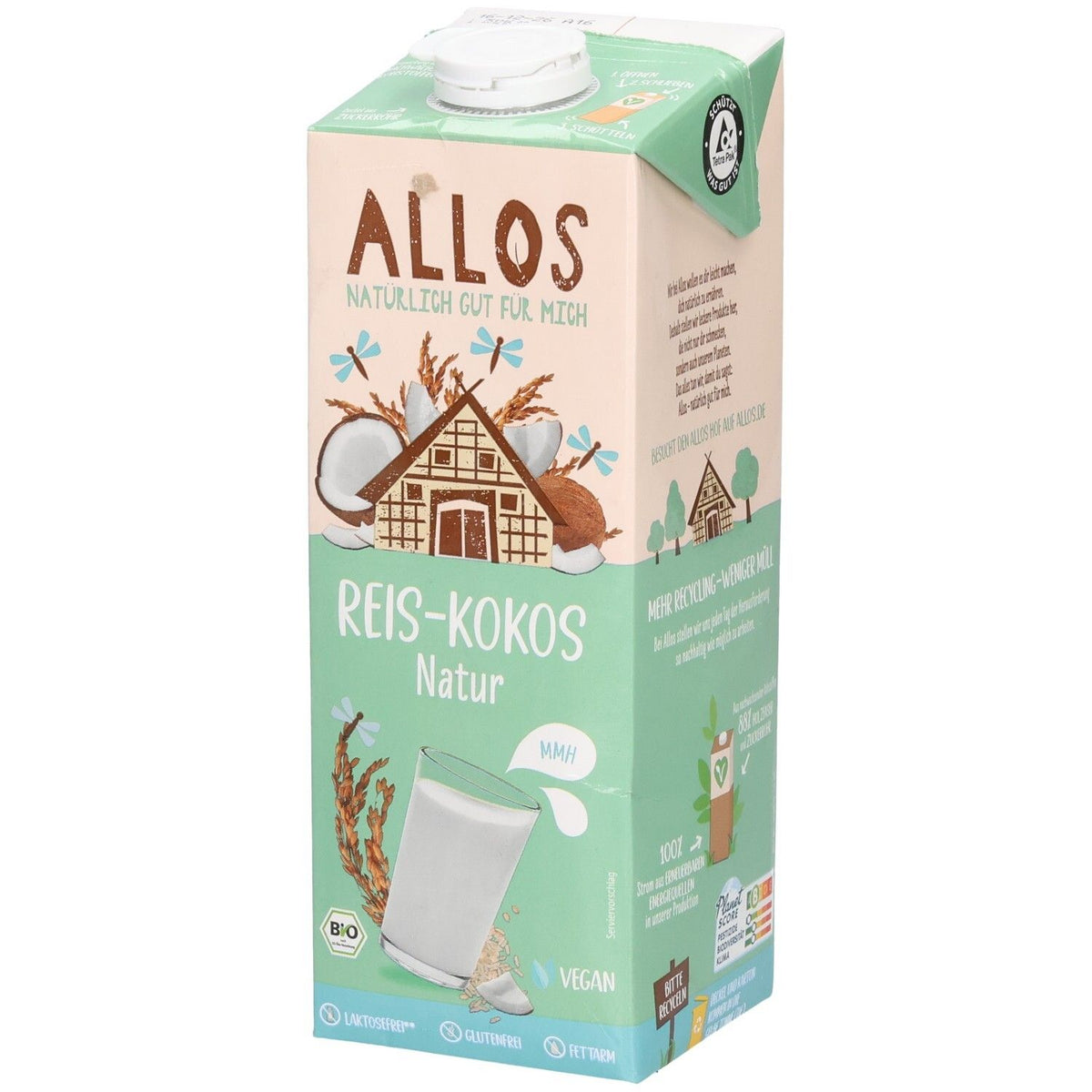 Allos boisson riz-coco non sucrée sans gluten (1 l)