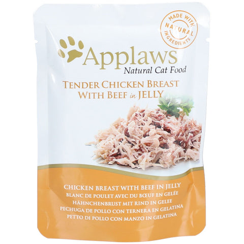 Applaws Poitrine de poulet avec bœuf en gelée (70 g)