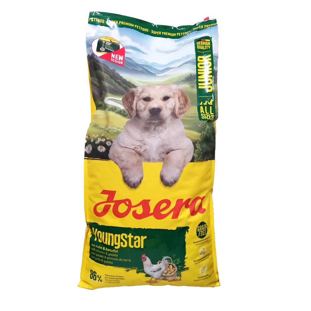 Josera Dog Junior YoungStar alimentation pour chiots sans céréales (12,5 kg)