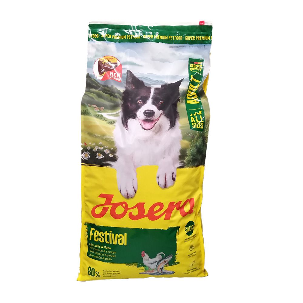 Josera Festival croquettes au saumon et au poulet pour chiens (12,5 kg)