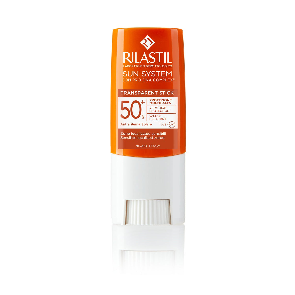Rilastil Sun System Stick Solaire Transparent Zones Sensibles SPF50+ 8,5g