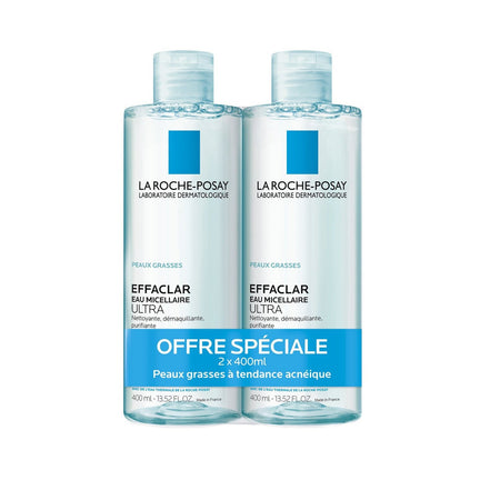 La Roche-Posay Effaclar Eau Micellaire Ultra 2x400ml