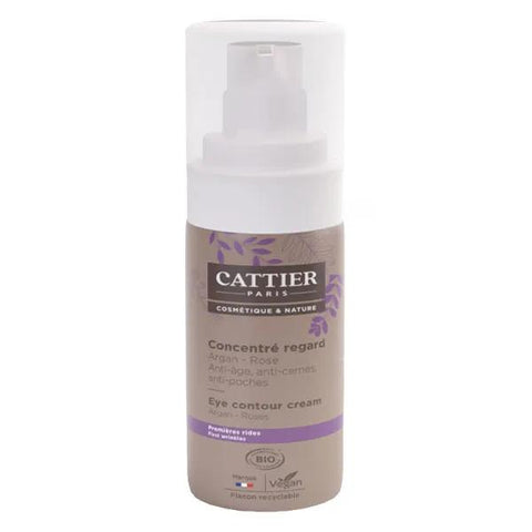 Cattier Crème & Feuchtigkeitskonzentrat Augenpflege Eclat de Rose Bio 15ml