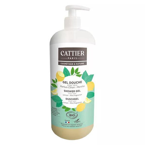 Cattier Duschgel Zitrone Minze Bio 1L