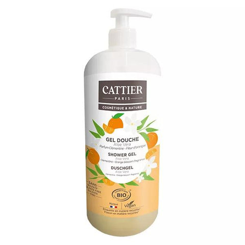 Cattier Duschgel Mandarine Orangenblüte Bio 1L