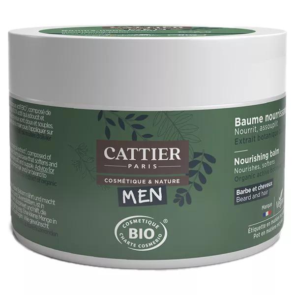 Cattier Men Baume Nourrissant Barbe et Cheveux Bio 90g