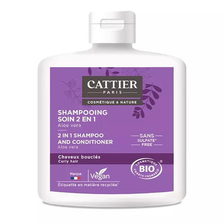Cattier Shampoing Soin 2 en 1 Cheveux Bouclés Bio 250ml
