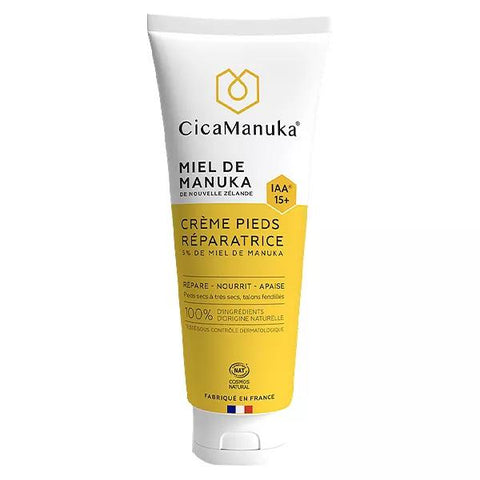 Cicamanuka Manuka Honig reparierende Fußcreme IAA15+ Bio 75ml