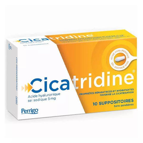 Cicatridine Zäpfchen Wundheilend mit Hyaluronsäure 10 Stück