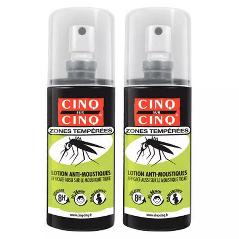 Cinq sur Cinq Mückenschutzlotion gemäßigte Zonen, 2 x 100 ml Packung