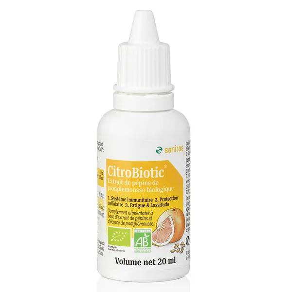 Citrobiotic Extrait de Pépins de Pamplemousse Bio 20ml
